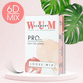 Wimpern 6D - 6in1 Mixbox (1.000 fertige Wimpernfächer) Künstliche Wimpern 0.07 C - WUM GERMANY - fertige Wimpernfächer
